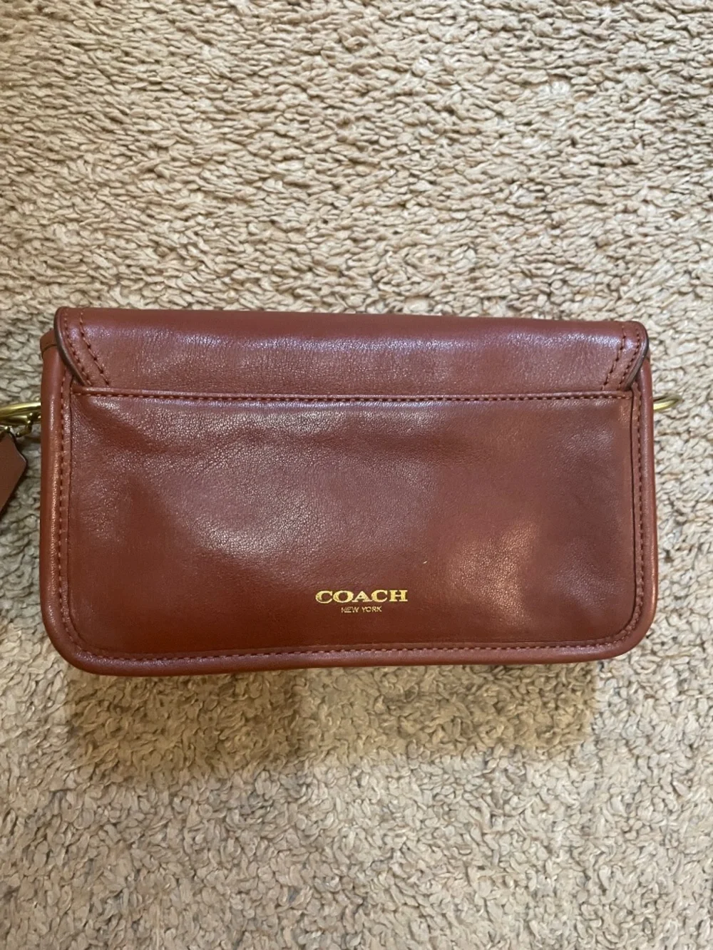 Coach Penny Legacy Leather Crossbody Turnlock